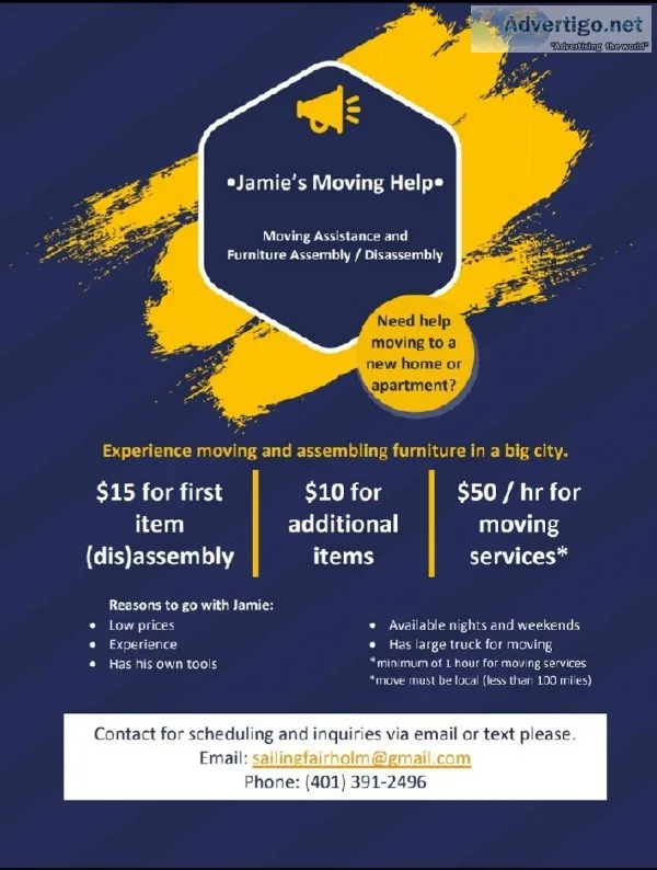 Furniture Assembly and Moving Services