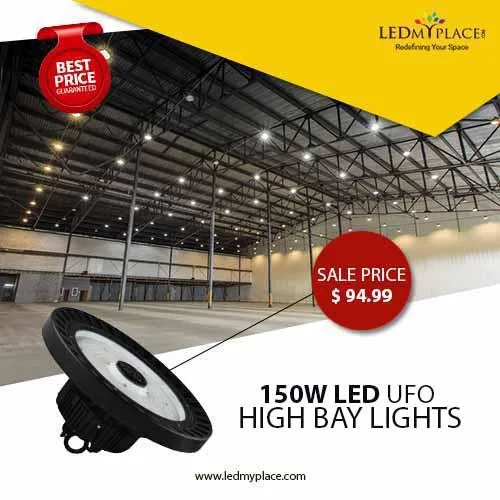 Trust LED UFO High Bay Lights to Illuminate Indoor High Ceiling 