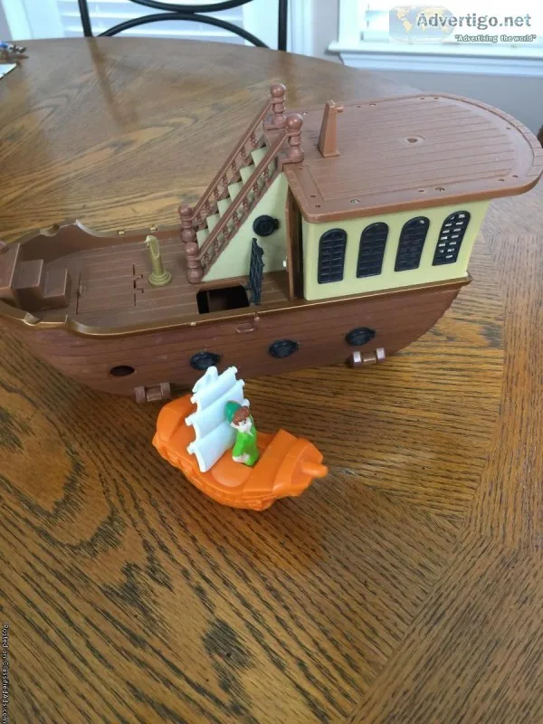 Pirate Ship and Peter Pan on Boat