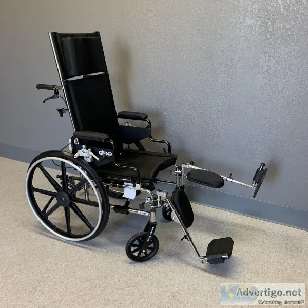 Wheelchair Full Reclining Wheel Chair Elevating Leg Rest (NEW)