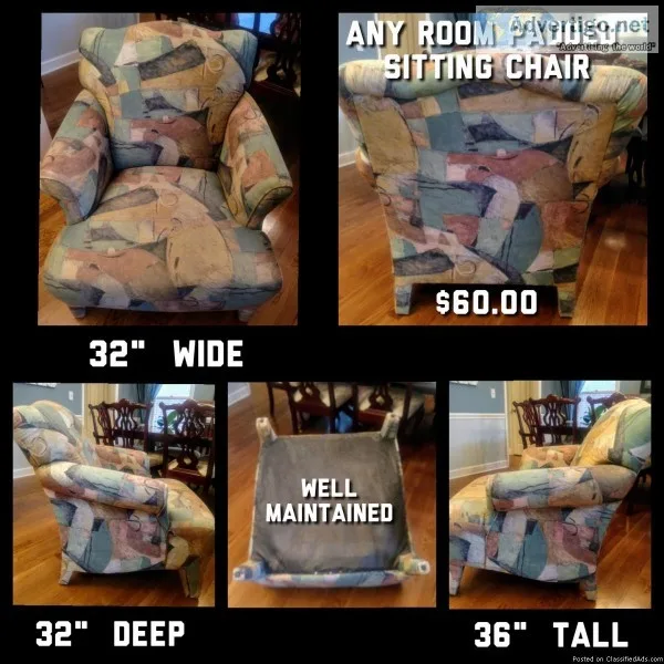 PADDED SITTING ROOM ARM CHAIR