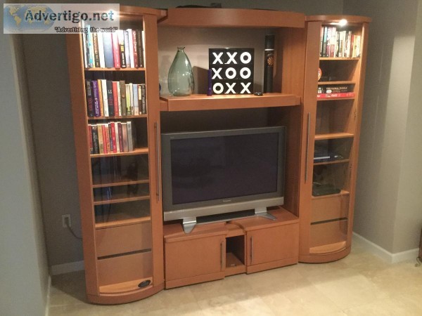 Wall shelving TV display cabinet