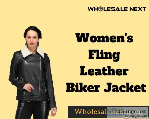 Wholesale Women s Fling Leather Biker Jacket for Sale at Wholesa