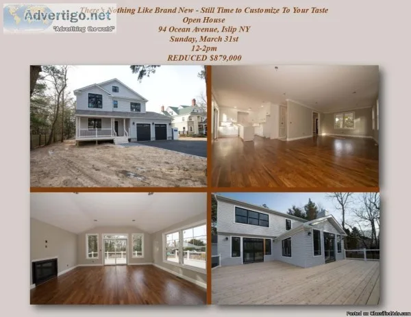 New Construction and Still Time to Select Your Finishes