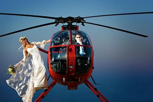 Hire a helicopter for your wedding day in Rajasthan