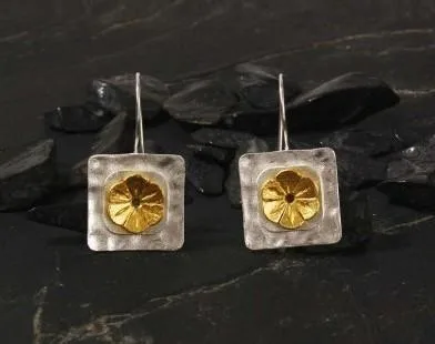 Buy Gold Plated Geometric Earrings Online