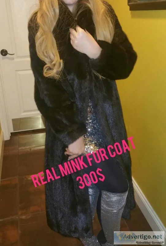 Beautiful mink fur coat