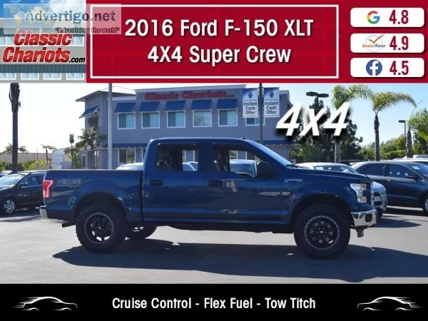 Used 2016 Ford F-150 XLT 4X4 Super Crew for Sale in San Diego - 