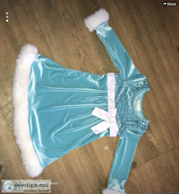 Girls size 6 holiday dress