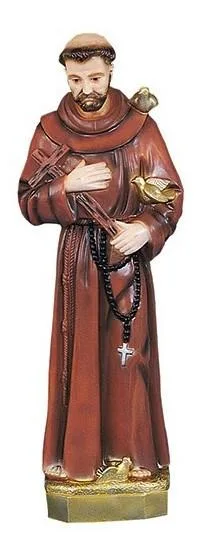  Statue - SAINT FRANCIS - Large -  Cement Hand PaintedFull Color