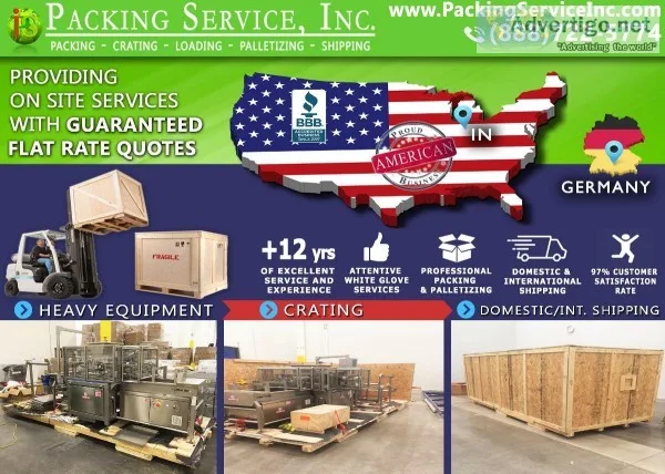 Indianapolis IN - Pack and Palletize  Industrial Crates - Packin