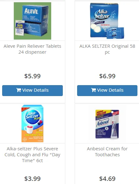 Buy Travel Size Medicine For Pain Reliever