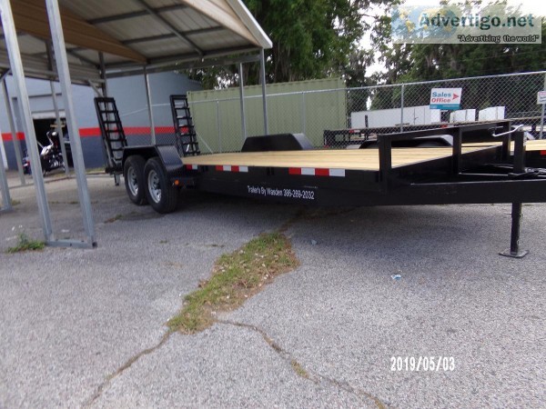 6.10 x 24 EQ HD Open Deck Trailer W7k axles