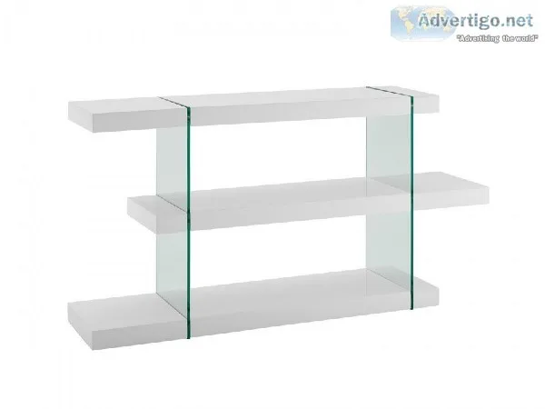 Modern Design Casabianca IL Vetro White Bookcase