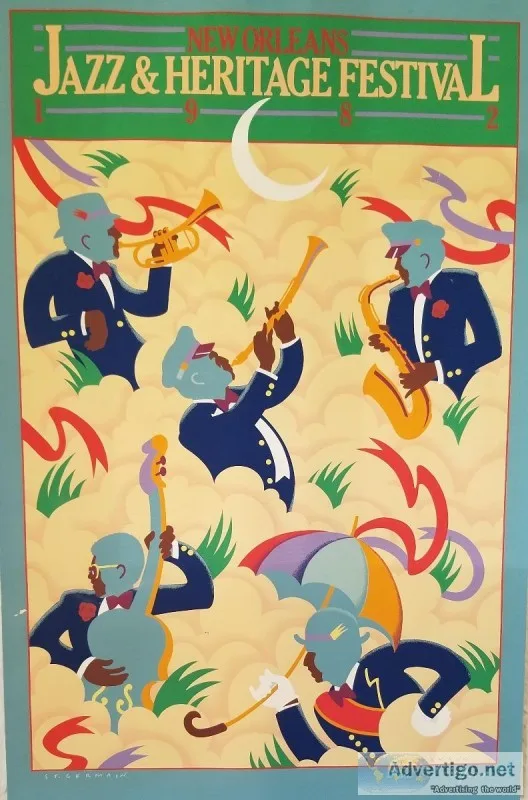 Jazz Fest poster 1982 low editionsigned 2752500