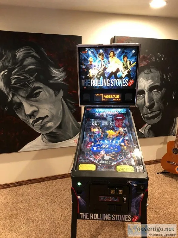 THE ROLLING STONES classic pinball game