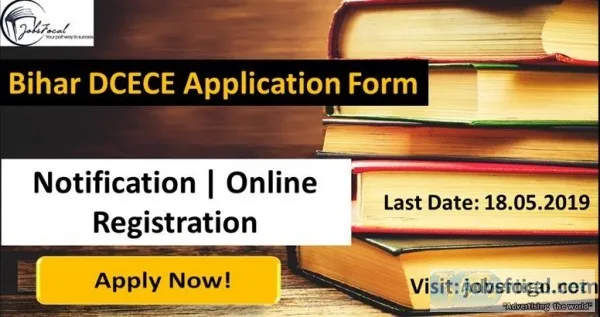 Bihar DCECE Application Form 2019 Notification  Online Registrat