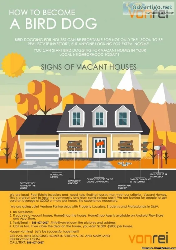 PROPERTY SCOUTSVOLUNTEERS NEEDED WASHINGTON DC