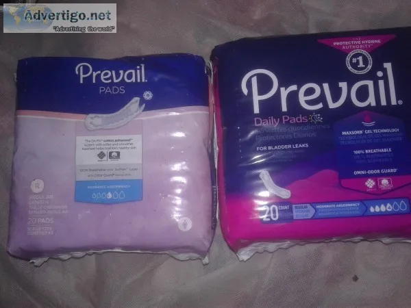 Prevail daily bladder pads