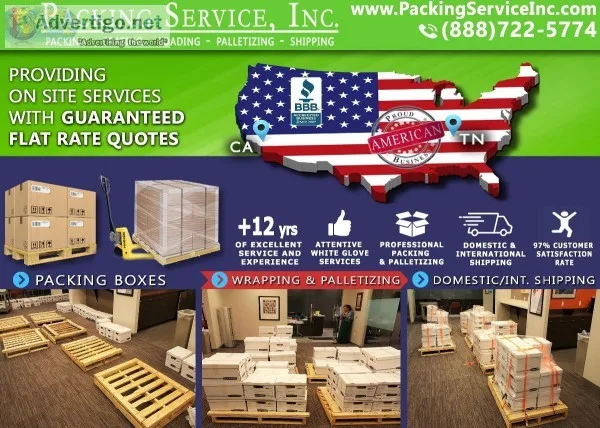San Diego CA - Industrial Crates  Palletizing Company - Packing 