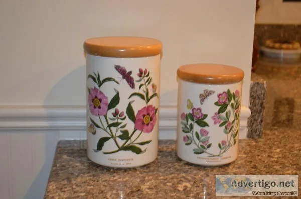 Portmeirion Botanic Garden Pair of Storage Canisters Lovely
