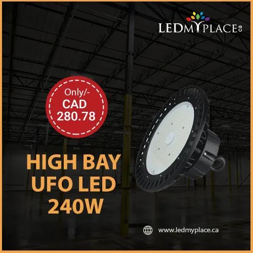Use the Best Warehouse Lighting (240w LED UFO High Bay Lights)