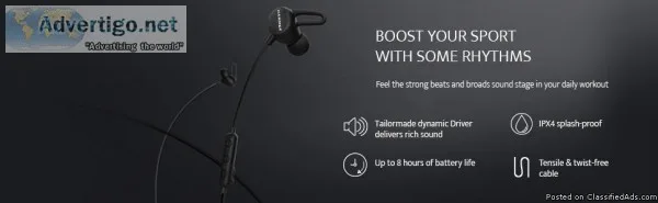 Hammer Swing Wireless Bluetooth Earphones With Mic