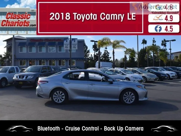 Used 2018 Toyota Camry LE for Sale in San Diego- 19606r