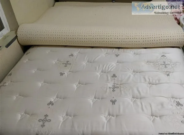 Queen Mattress with Eurotop and Mattress Topper