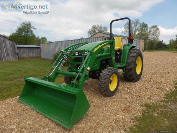 Like New 2013 JOHN DEERE 4520 TRACTOR LOADER TILLER  W54 HRS