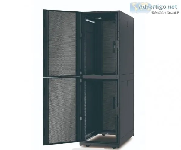 52U COLO Rack Enclosure with Side Panels Black