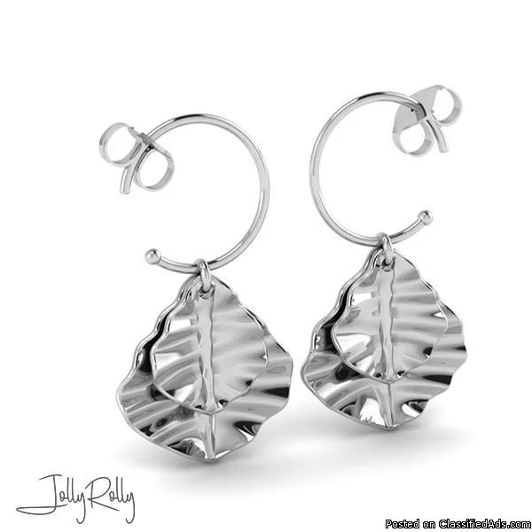 People Hoops Silver Earrings and Studs by JollyRolly