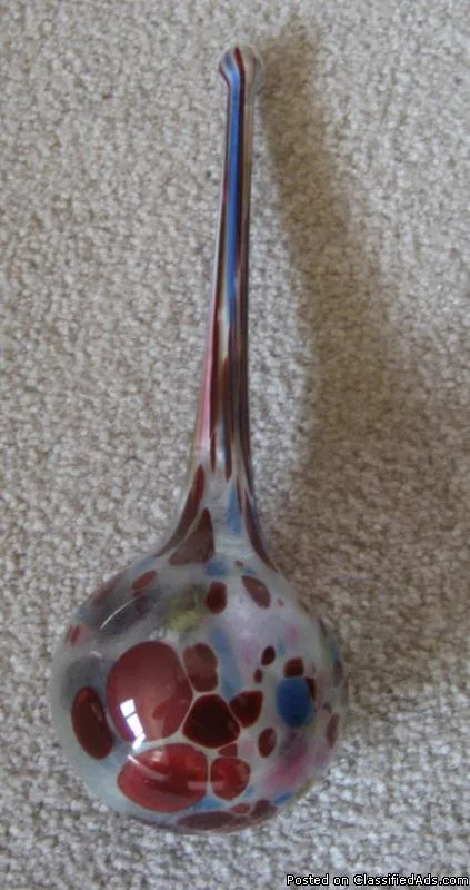 Antique colorful Glass Darning Ball  Egg &ndash Very Old