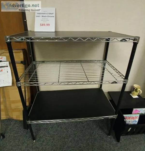 InterMetro 3 Shelf Shelving Unit