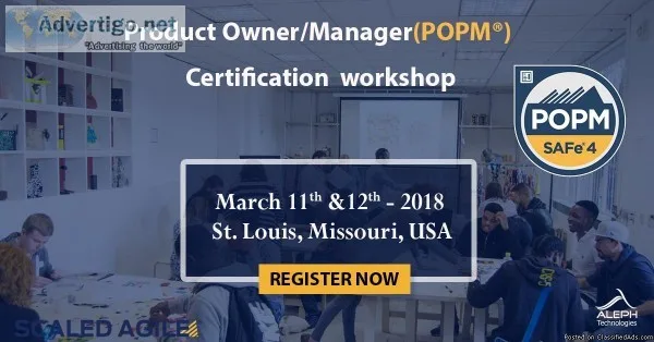 Product OwnerManager(POPM&r eg) Workshop  St. LouisMissouriUSA