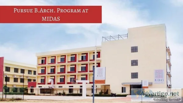 Pursue B.Arch. Program at MIDAS
