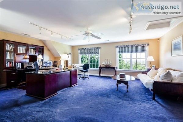 Executive Desk Credenza and Bookcase