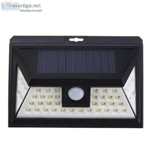 LED Solar Lights. 44 LED Outdoor PIR Motion Sensor Solar Lamp