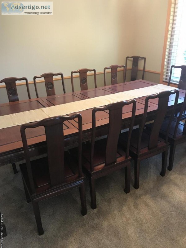 Asian rosewood dining set