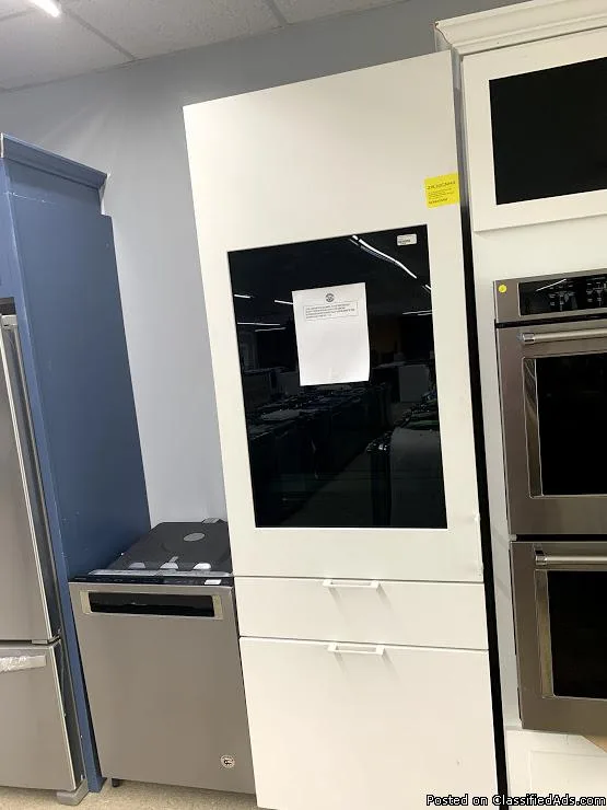 Monogram 30&quot Integrated Glass-Door Refrigerator for Single o