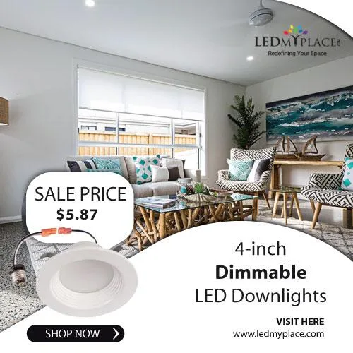 Buy 10W 4-inch LED Downlights Retrofit