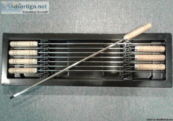 8 PC. KABOB BBQ SKEWER SET-NEW