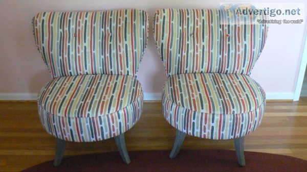 2 upholstered chairs