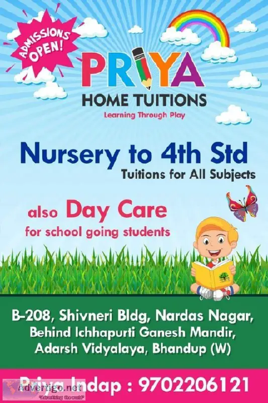 Day care Available for school going students bhandup west