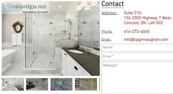 glass shower enclosure in Vaughan
