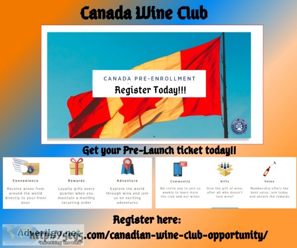 Canada Wine club prelaunch has started Register today for discou