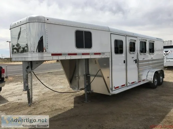 Three Horse Gooseneck Trailer Aluminum Horse Trailer Featherlite