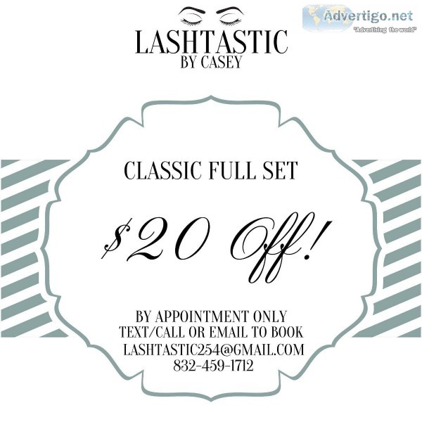 Lashtastic Classic Eyelash Extension Special