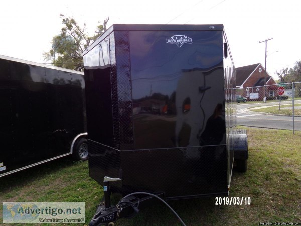 7 x 14 Black Diamond Series Enclosed Cargo Trailer WV-nose - 717