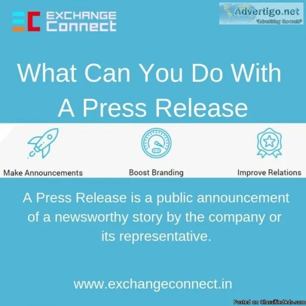 What Can You Do With A Press Release